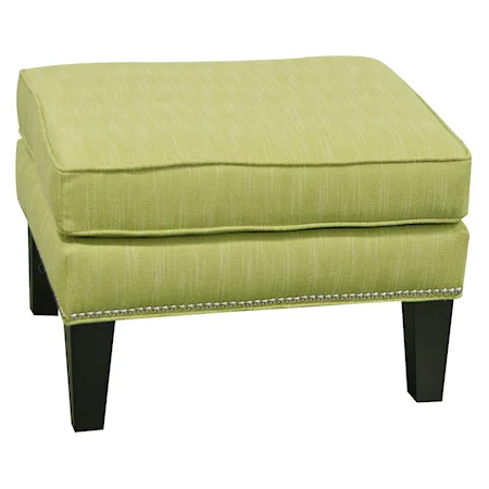 Ottoman with Nailheads and Casual Look